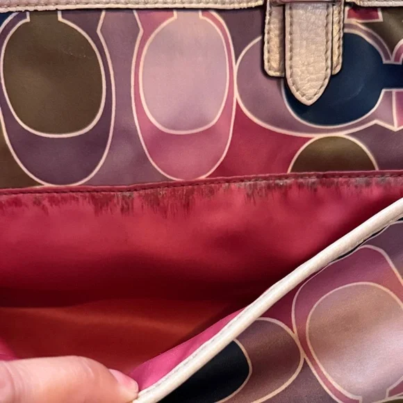 Coach Colorful Signature Tote Bag - Picture 8 of 16